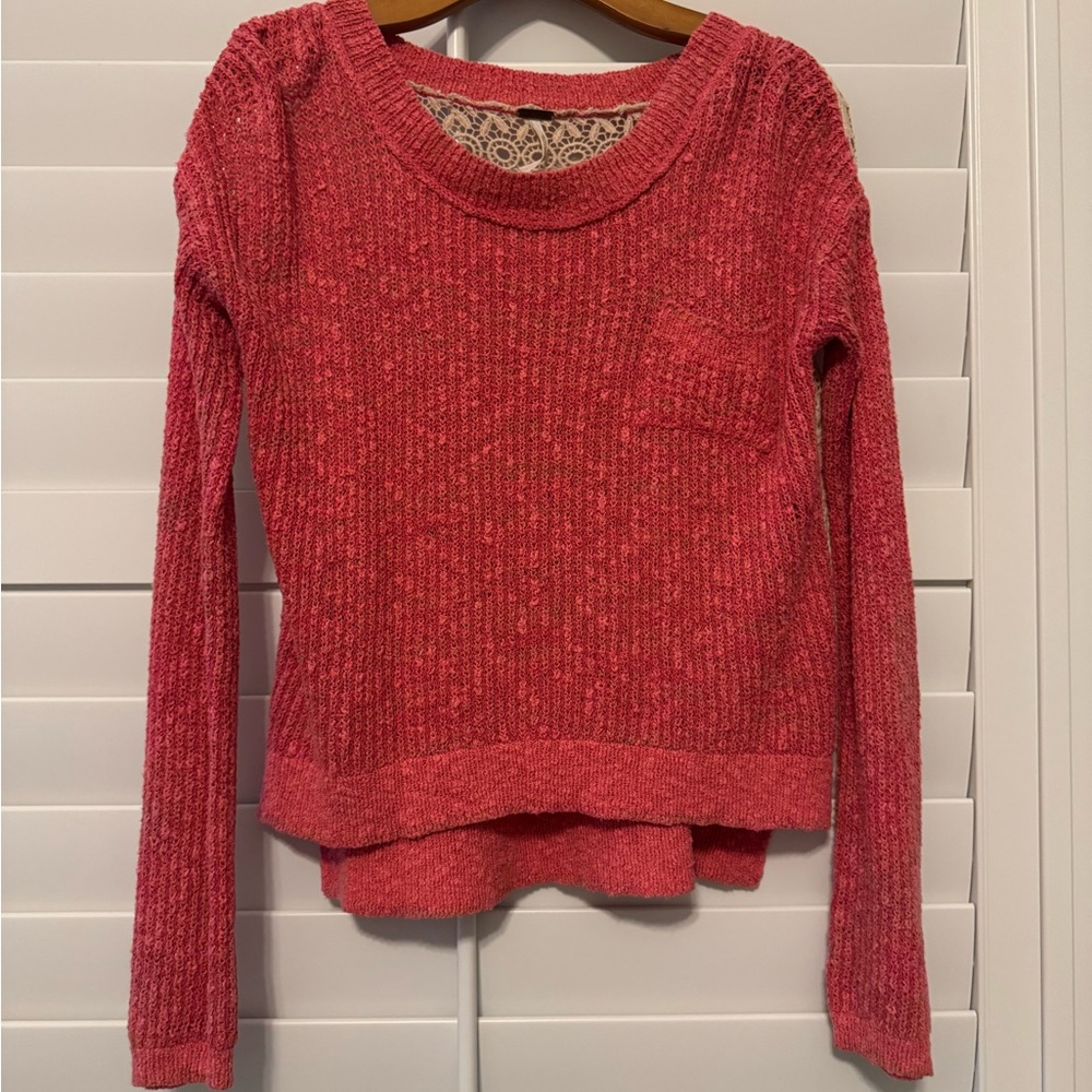 Cozy Pink Knit Sweater